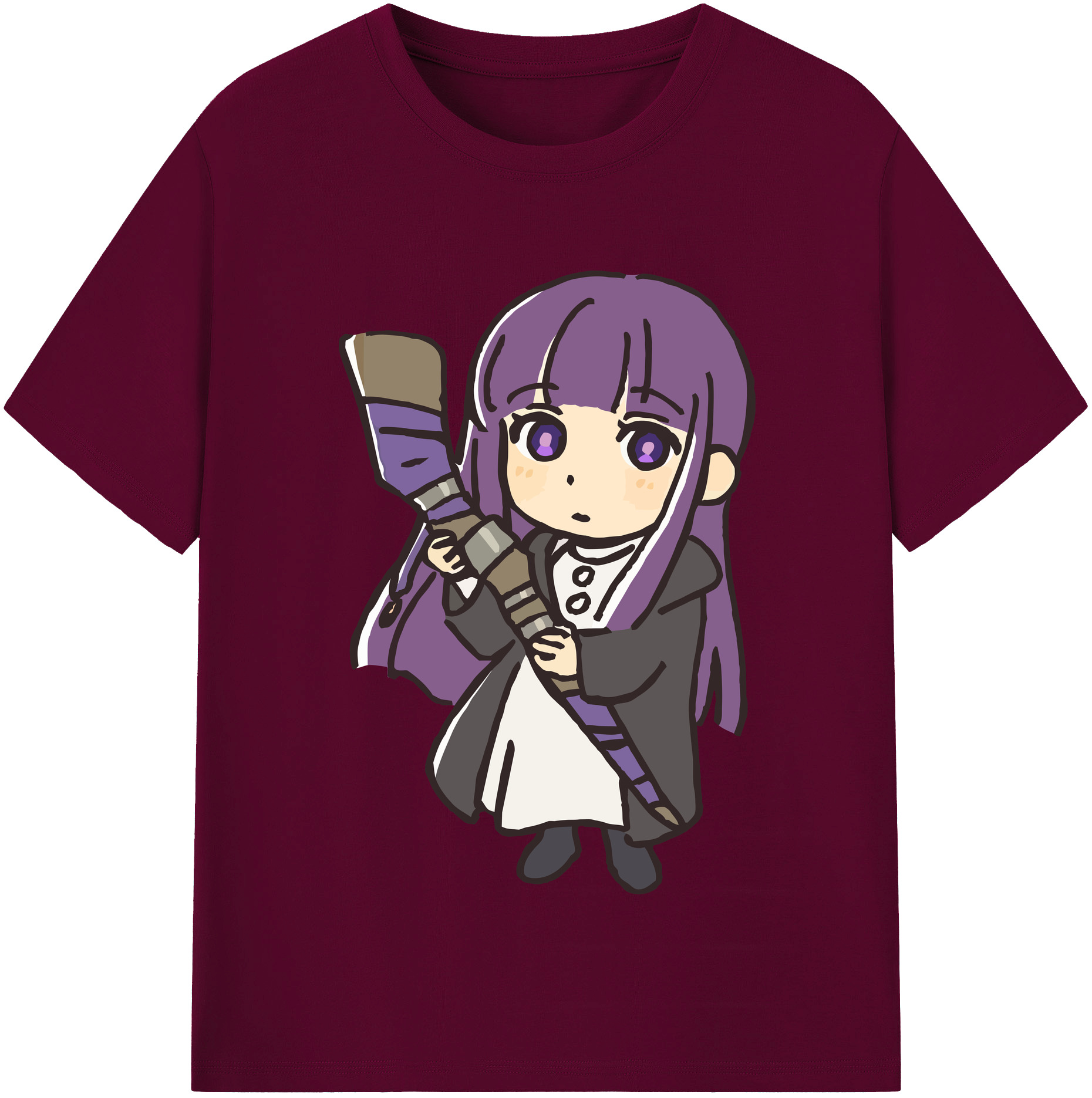 （画像用） 葬送のフリーレン Frieren レディースカジュアルプリントTシャツ（綿100％）